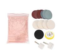 Aramox Ossido di Cerio Kit di Lucidatura del Vetro Set Rimozione Graffi Feltro Pad Polacco Ruota Lucidatura/Lucidatura Pad Disco Abrasivo