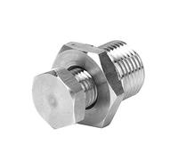 Aramox Oxygen Sensor Adapter, M18x1.50 to M12x1.25 Stainless Steel Adapter, compatible with NISSAN Silvia S13 & S14, Car O2 Sensor Converter, High Durability & Easy Installation (Universal Fit)