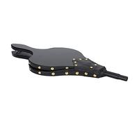 Aramox Paggestiti da Camino, Design Ergonomico, Funzionale e Pratico, Dimensioni Compatte, Materiale in Legno e Pelle, Utilizzo Versatile, Superficie di Legno Squisita, Adatta per Soffiare Carbonio a
