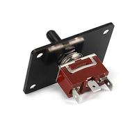 Aramox Pannello di Interruttore a Levetta 3 Posizioni Out-Momentario Momentario 15A 12V Marine Yacht Yacht Alluminio Pannello in Lega con Terminale di Ottone per Controllo Pesante