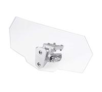 Aramox Parabrezza Universale per Moto, Deflettore d'Aria Regolabile Transparente, Accessorio Moto Universale per Guida Protetta e Comfort in Viaggio
