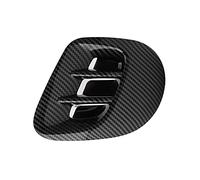 Aramox Parafango Posteriore Side Vent Trim Fit per Smart Fortwo/Forfour 453 2015-2021, ABS Parafango Posteriore Side Air Vent Trim di Ricambio(Stile in fibra di carbonio)