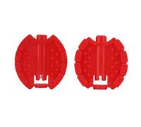 Aramox Pedali per Bambini, Pedali per Bicicletta per Bambini 2 Pezzi Set di Piatti in Plastica per Tricicli e Biciclette, Impugnatura Antiscivolo per Installazione Facile per Giovani Ciclisti (rosso)