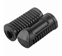 Aramox Pedali per pedane antiscivolo per moto, 1 paio di pedane anteriori per moto nere Poggiapiedi per pedane in gomma Posizionamento della copertura dell'impugnatura per CG 125