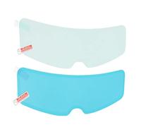 Aramox Pellicola Antiappannamento per Casco, 24,5 Cm/9,6 Pollici Casco Moto Visiera Antiappannamento Antipioggia Set Pellicola Interno Esterno Alta Trasparenza Universale
