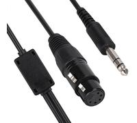 Aramox Per Cavo Adattatore XLR, Cavo Per Cuffie Per Aviazione in Metallo ABS Per Utenti a Doppia Spina a 5 Pin Per Aviazione Generale