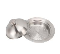 Aramox Piatto Volante Multifunzionale Piastra a Vapore Antiruggine Trama Originale Negli Elementi Essenziali della