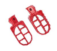 Aramox Pit Bike Pedane, 2 pezzi Moto Dirt Bike Alluminio Rider Passeggero Pedane Poggiapiedi Pedane Rosso