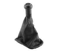 Aramox Pomello del Cambio Auto, 5 Marce con Cuffia del Cambio per B5, Nero, Plastica e Pelle Sintetica