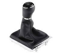 Aramox Pomello del Cambio con Copertura per Cuffia, 6 Speed Gear Shift Knob Stick Gaiter Boot Frame Kit per B7 2011-2012