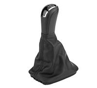 Aramox Pomello del Cambio con Ghetta Coperchio dello Stivale, Pomello del Cambio a 5 Velocità Leva della Pomello Coperchio PU per MK1 6Y0711113H