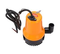 Aramox Pompa Acqua DC Pompa Sommergibile in Rame Plastica PED Ingresso da 25 Mm Uscita da 3 a 5 M Prevalenza 4,5 M3 H 50 W per Irrigazione del Giardino Drenaggio di di Terreni Agricoli (DC24V)
