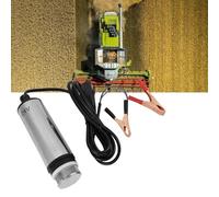 Aramox Pompa di Trasferimento DC 24V, Pompa Sommersi in Acciaio Inossidabile per e Acqua, Portata 35-40L/min per i Mietitori e Macchinari di Costruzione