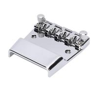 Aramox Ponte di Chitarra di Basso, Bridge Bassi a 4 Corde Regolabili con Assemblaggio di Selle in Lega di Zinco da 18 Mm per Tono e Prestazioni Migliorate