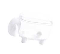 Aramox Porta del Tampone di Cotone Ydupxe, Scatola di Stuzzicadenti in Plastica con Design di Pecore, Organizzatore a Prova di Polvere per Bagno e Accessori per la Cura della Pelle (WHITE)