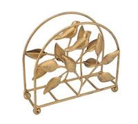 Aramox Porta del Tovagliolo in Metallo, Design Rustico per Uccelli, Oro Vintage, Supporto per Tessuto da Pranzo per Decorazioni da Cucina da Fattoria