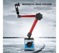 Aramox Porta di Base Magnetica Versatile Regolabile, Acciaio in Lega Flessibile, Supporto di Base Magnetica con Braccio Regolabile, Indicatore di Prova del Gage del Quadrante Grave per la Correzione