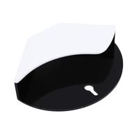 Aramox Portafiltro per caffè a Cono, Supporto a Parete e Dispenser per Contenitori per Carta da caffè in Plastica da Banco con Gancio (nero bianco)