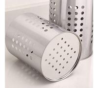 Aramox Portautensili da in Acciaio Inossidabile, Durevole Organizer per Utensili da con Fori Circolari per Riporre Bacchette e Spazzole, Perfetto per l'organizzazione del Piano di Lavoro (Come