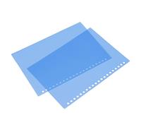 Aramox Protettore per Fogli, Copertina per Rilegatura in Plastica PP Opaca 50 Pezzi A5 Copertina in Carta a 20 Fori per Relazioni di Presentazione Quaderni Uso Scolastico in Ufficio (BLUE)