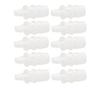Aramox Raccordi per Riduttore di Barb per Tubo, Materiale PP, Adattatore di Connettore Dritto per Pompa dell'aria per Acquario, Ideale per il Collegamento del Tubo in Silicone, 10 Pacco (Adattatore