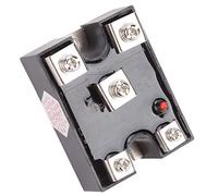 Aramox Relè a Stato Solido 25A Monofase Controllo CA 3-32VDC a 24-480VAC | Contatti in Ottone Ad Alta Resistenza, Involucro Ignifugo, Dissipatore di Calore Ispessito, Indicatore Rosso Chiaro,