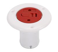 Aramox Riempitore per Ponte di Barche con Catena in Acciaio Inossidabile e Guarnizione O-Ring, per Ricariche di Gas, Carburante e Acqua su Yacht e (White)