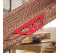Aramox Rigno di Lavorazione del Legno ES-4, Lega di Alluminio Che Misura il Righello T con un Angolo di 45 Gradi per il Layout Accurato Nei Progetti di Carpenteria