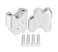 Riser per Manubrio, 22mm Universale per Moto Manubrio per Riser Manubrio Morsetto Adattatore per Montaggio Posteriore(Chrome)