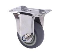 Aramox Rotella Direzionale da 3 Pollici, Ruota in Gomma TPR per Carichi Pesanti, Rotelle Lisce per Banco da Lavoro, Carrello, Cassetta degli Attrezzi