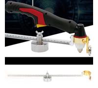 Aramox Rullo per Torcia da Taglio, Ruota Guida Regolabile con Righello e Base Magnetica per Torcia P80, Strumento Portatile per Tagli Circolari Precisi Fino a 100 Cm