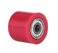 Rullo portacatena, puleggia tendicatena universale da 8 mm Puleggia guidacatena Pignone catena per moto Dirt Bike Enduro(Rosso)