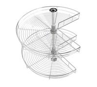 Aramox Scaffale D'angolo Regolabile nel Rene a Forma di Rene, Eccellente stabilità e Forte