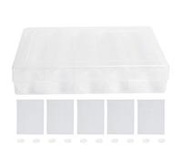 Aramox Scatola Portacapsule, Organizer per Capsule in Plastica Trasparente con Cuscinetto in Schiuma EVA, Contiene Capsule Rotonde da 100 Pezzi, Vetrina Trasparente per l'uso nel Cassetto