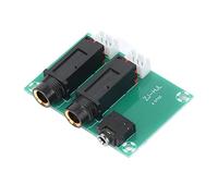 Aramox Scheda Adattatore Presa per Cuffie Scheda Adattatore Presa Microfono PCB da 6,5 Mm a 3,5 Mm Piastra di Spruzzatura in Stagno Facile da Installare Contatto Affidabile per Cablaggio di