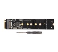 Aramox Scheda di Espansione Key M NVME, Scheda di Espansione M.2 SATA NGFF Ampia applicabilità con Cacciavite per Computer