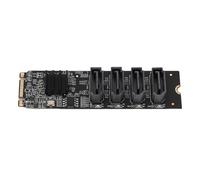 Aramox Scheda di Espansione M.2 con Chip ASM1166, Supporta Fino a 4 Dispositivi III, Interfaccia PCIe Gen3, Scheda in Materiale ABS, Larghezza di Banda 16 Gbps