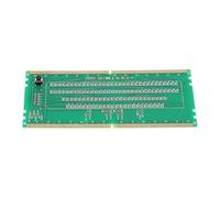 Aramox Scheda Tester per Slot di Memoria RAM DDR5, Scheda di Test Memoria Desktop PCB con Luci a LED Supporto Rilevamento Cortocircuito Aperto per Tecnici di Riparazione della Madre del PC (GREEN)