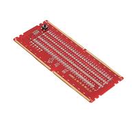 Aramox Scheda Tester per Slot di Memoria RAM DDR5, Scheda di Test Memoria Desktop PCB con Luci a LED Supporto Rilevamento Cortocircuito Aperto per Tecnici di Riparazione della Madre del PC (rosso)