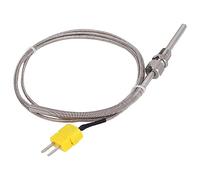 Aramox Sensore di Sonda Termocoppia Tipo K Termocoppia 1/8 Pollici Termocoppia NPT con Cavo Intrecciato a Compressione Regolabile