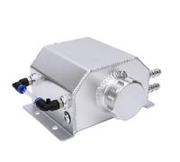 Aramox Serbatoio del Liquido Refrigerante, Lega di Alluminio, capacità 1 Litro, Argento, Misura Universale, Serbatoio di Espansione del Troppopieno del Liquido Refrigerante del Ra