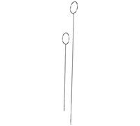 Aramox Set -Anelli, Anelli da Cucito in Acciaio Inossidabile 2 Pezzi per Tubi in Tessuto e Cordoncini, Design con Gancio di Chiusura, Facile Infilatura e Tornitura per Cucito Domestico, Lavoro a