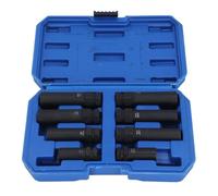 Aramox Set di Bussole per Dadi con Aletta da 8 Pezzi, Kit di Strumenti per la Rimozione del Bloccaggio della Ruota a Parete Sottile in Acciaio Cr Mo, Accesso Efficiente per Dadi Aftermarket e di