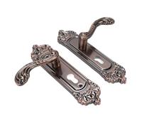 Aramox Set di Leve per Porta Vintage Silenziose in Lega di Alluminio, con Maniglia a Rotazione Semplice, per Domestica, Manopola Solida per ripostiglio