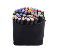 Aramox Set di Pennarelli Artistici da 36 Colori Pennarelli da Disegno a Doppia Punta Punta Larga e Fine con Borsa per il Trasporto Miscelazione per Studenti Adulti Artisti Colorazione Schizzi Design