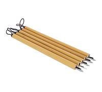 Aramox Set di Penne a Immersione in bambù da 5 Pezzi con Confezione | Set di Pennini per Penna a Immersione, Kit da Disegno per Calligrafia Artigianale, bambù Vintage, per Manga/lettere, 18 Cm,
