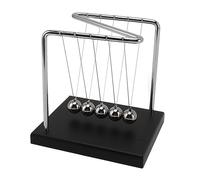 Aramox Sfere in Acciaio per Equilibrio, Base in Legno, Sfera per Pendolo, in Acciaio Inossidabile, a Forma di Z, a Forma di N, Decorazione da Scrivania per l'apprendimento della Fisica dell'home