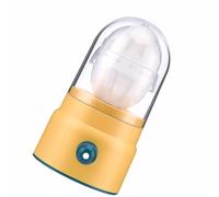 Aramox Shaker Manuale per Uova, Creatore di Uova Dorate in Silicone ABS PC con Corda da Tirare, Mescola Bianco e Tuorlo nel Guscio in 10 Secondi, Design a Goccia per Casalinga (YELLOW)