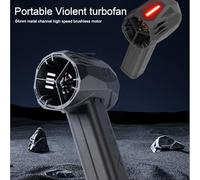 Aramox Soffiatore Elettrico per Spolverino, Soffiatore a Secco da 60 W in Fibra di Carbonio, Motore Brushless Ad Alta velocità da 350 Km/h per la Pulizia della, Rimozione della Polvere dell'auto,