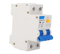 Aramox Soluzione di Sicurezza Ad Alta stabilità in Miniatura per Cerchi Domestici per Circuiti 230 V con Interruttore Doppio, Supporto per Guida DIN 1 X Scarico Dell'aria (DZ40LE-63 40A)